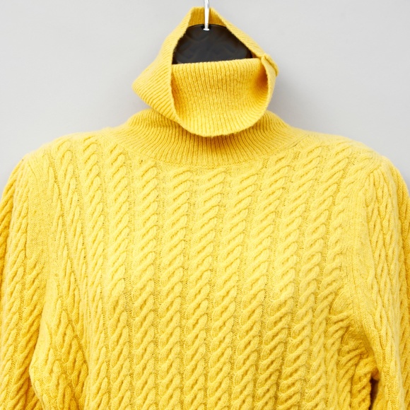 NWT ALC Mustard Yellow Turtleneck Sweater - Picture 5 of 7